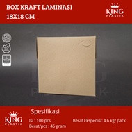 Laminated Kraft Box 18x18 | RICE BOX | 18 x 18 Brown Food Packaging Box