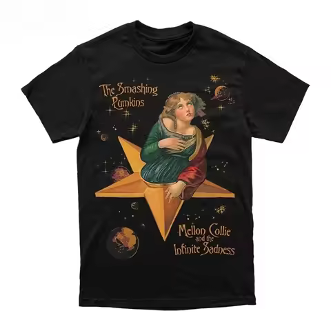 The Smashing Pumpkins Graphic T-shirt Rock Classic Oversized Y2k Casual T-Shirt Men's Women's Street
