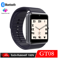Smart Watch GT08 นาฬิกาโทรศัพท์ รองรับภาษาไทย อังกฤษฯลฯ สีดำ เเถมฟรีฟิล์มกันรอย
