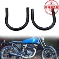 CB400\CG125摩託車復古改裝尾翼 U型管彎管 GN125/GN250復古尾架