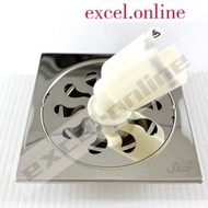 6” x 6” STAINLESS STEEL FLOOR GRATING TRAP WITH WASHING MACHINE HOSE CONNECTORS V-6080/ SINOR SD-416