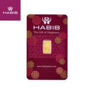HABIB 2.5g 999.9 Gold Bar - London Bullion Market Association LBMA Certified Gold Bar