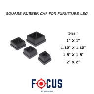 Square Hollow Rubber Cap Internal Rubber Cap For Chair / Table Leg