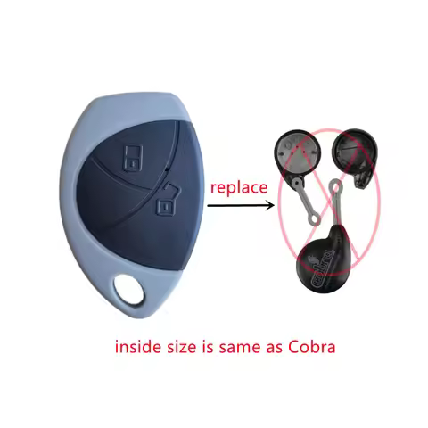 Remote Key Shell 2 Buttons Fob Cover Replacemen Case for Malaysia Local Toyota TRUGUARD Alarm Cobra 
