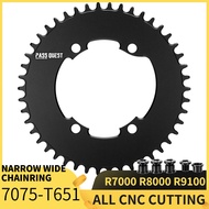 PASS QUEST Round Road Bike Chainring Crankshaft Closed disk 110BCD 46T 48T 50T 52T 54T 56T 58T Narrow Wide Chainring For R7000/R8000/DA9100