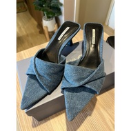 Urban Revivo Denim Stiletto Heels Forward