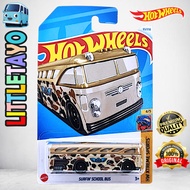 Hot Wheels Surfin School Bus Brown Diecast School Bus Car