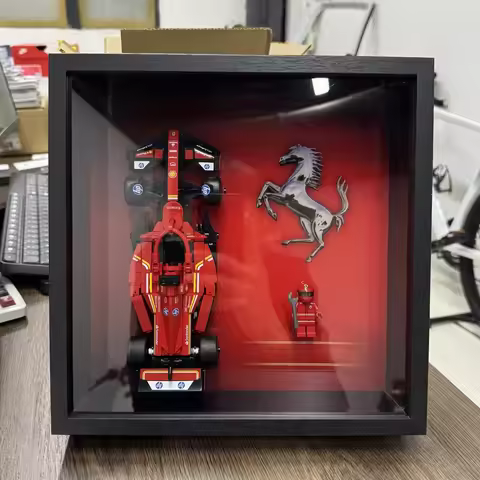 Display Wallboard Wall suitable for LEGO 77242 Speed Champions Ferrari SF-24 F1 Race Car Building Se