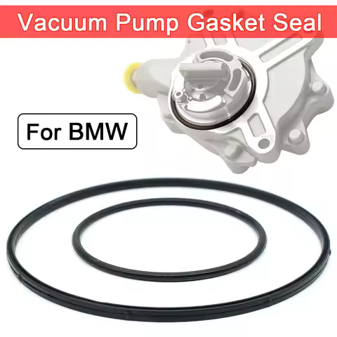 2Pcs Black Rubber Vacuum Pump Seal Kit Gasket 11668626471 For BMW 1 3 5 7 Series X1 X5 Z4 318i 320i 