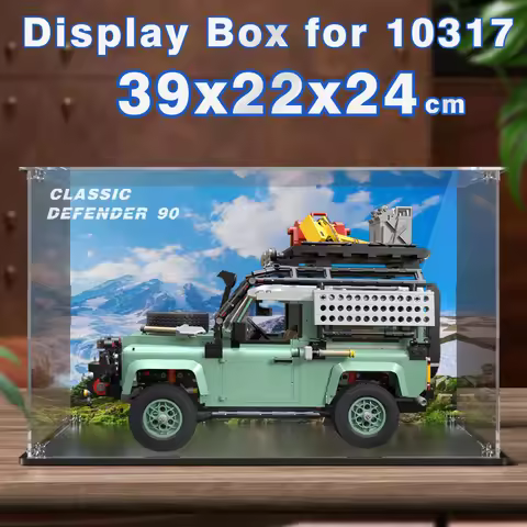 Acrylic display box for lego bricks 10317 display case for Land Rover building block model car dustp