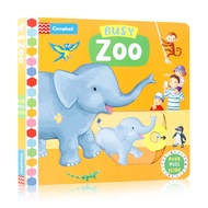 ภาษาอังกฤษ Original Busy Zoo Busy Zoo 3-5เด็กกระดาษแข็งป้องกันการฉีกขาดดึงหนังสือของเล่น Young Enlig