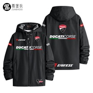 เสื้อแจ็คเก็ตสปอร์ตมอเตอร์ไซค์สีแดง Ducati Team เสื้อแจ็คเก็ตสุดเท่สำหรับเด็กและเยาวชน ฤดูใบไม้ร่วงแ