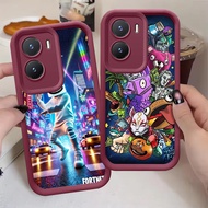 Wine Red Case for VIVO Y15S Y56 Y15a Y22s Y01a Y22t Y22 Y01 Y16 5G Z-39 Fortnite game