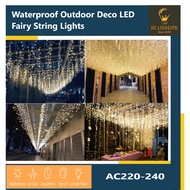 96nos ; 216nos ; 320nos 4M 5M Raya 8Modes LED String  Fairy Light Party Wedding Festival Decoration 