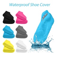 1Pair Waterproof Silicone Shoe Cover Reusable Unisex Rain Boots Shoes Rain Protector Slip-resistant Rubber Shoes Cover S