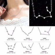 Fashion Constellation Horoscope Zodiac Necklace K64