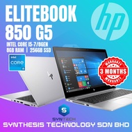 HP ELITEBOOK 850 G5 INTEL I5-7/8 GEN 8GB RAM + 256GB SSD REFURBISHED LAPTOP REFURNISH NOTEBOOK KOMPU