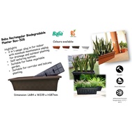 Rectangle Planter Box  BABA BI-528 Long Pot With Bottom Plugs Pasu Panjang Dasar Berlubang Ada Penyumbat