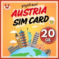 Austria sim card Europe sim card Austria sim unlimited data Vienna sim card Salzburg sim card