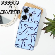 G1 - XIAOMI Case Latest F6 5Gpoco 2024 - Flexible rubber material - RIBBON MOTIF - XIAOMI silicone F