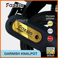 Yamaha fazzio Exhaust garnish, yamaha fazzio Exhaust Accessories