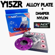 Y15ZR CLUTCH DAMPER PLATE ALLOY + RUBBER ALLOY CLUTCH PLATE Y15 NLK PERFORMANCE