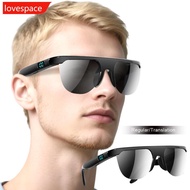 LOVESPACE Smart Bluetooth Glasses with Interchangeable Clear Lenses Bluetooth 6.0 Open Ear Outdoor S