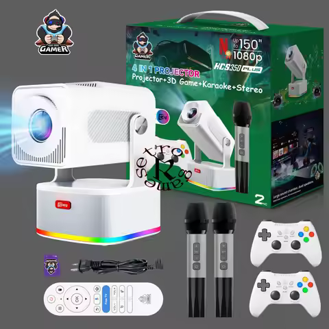 Zoku HCS350 PLUS Android Game Projector Microphone 16W Speaker 30000 Retro Game Winner H713 WiFi6 4K