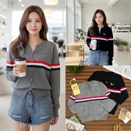 LEMARICITATA - THICK IMPORTED KNIT SWEATER WITH FALL EMBROIDERY NEW KNIT SWEATER/