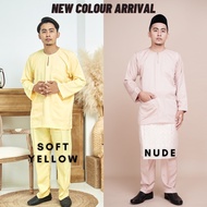 [NEW] SOFT YELLOW and NUDE 🔥BAJU MELAYU TELUK BELANGA  BERPESAK SOFT YELLOW  (NEW COLOUR)