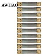 [AWHAO] 10pcs Purse Or Glasses Case Flex Frame Internal Flex Spring Clip Bronze 8cm