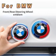 82mm Hood Front 74mm Trunk 45mm Steering Wheel Badge Emblem Car 50th Anniversary Logo Exterior Decor