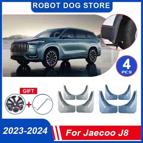 4PCS Paint Muds For Jaecoo J8 8 Body Kit Chery Tiggo 9 2023 2024 Front Splash Guards Rear MudFlaps F