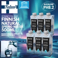 Bonne Finland Natural Spring Water 500ml x6 | pH8.2 Alkaline UNESCO No.1 Mineral | No Additives Hala