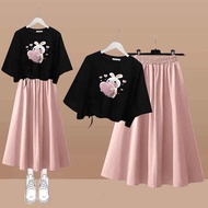 baju budak perempuan set baju hitam baby girl Gadis musim panas selebriti Internet Mori versi Korea 