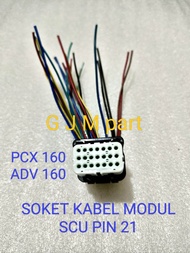 SOKET MODUL SCU PIN 21 HONDA PCX 160 VARIO 160