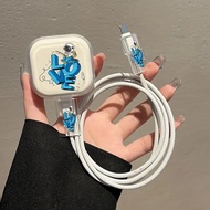 Cute Astronaut Charger Protector Case Set 18/20W Soft Charger Case Cable Protector Compatible with i