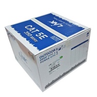 สายแลน CAT5E มีสลิง LINK US-9015M 100เมตร สายแลนภายนอกมีสลิง LAN Cable UTP (100m./Box) Outdoor Slin=