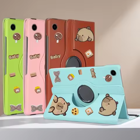 DIY Case For Samsung Galaxy Tab A9+ Plus SM-X210 X215 360 Rotating Tablets Cover For Galaxy Tab A8 1