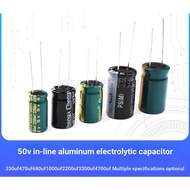 ((2-15 Pcs) 50V Electrolytic Capacitor Straight Plug 330UF 470UF 680UF 1,000uf 2200UF 3300UF 4700
