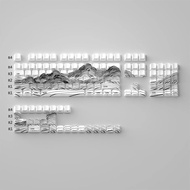 [ktechs] Topographic Mountain Keycaps for Custom Mechanical Keyboards
