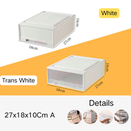 Household Stacking Storage Drawer Boxes Large Capacity Wardrobe Drawer Organizer Plastic Clear Cloth