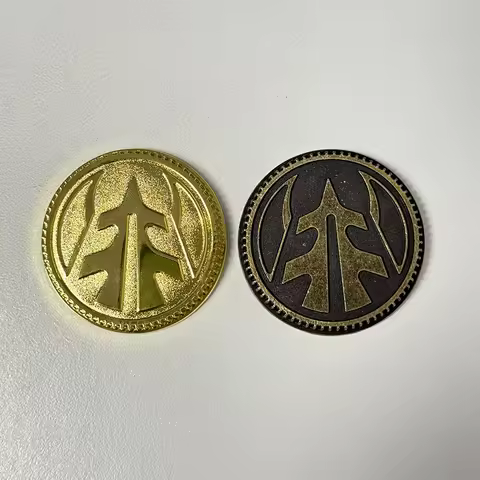 Legacy Tiger Power Coin-Gold Coin-Weathered Made for Legacy Ranger Morpher Cosplay
