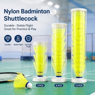 Durable Nylon Shuttlecock Set Great Durability Badminton Shuttlecocks Training Nylon Shuttlecock