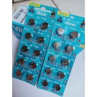 Original Vinnic 1130 LR54 AG10 Battery LR1131 LR1130 (1 BOX)