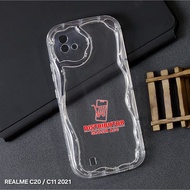 REALME C20 REALME C11 2021 REALME C30 REALME C30S CASE MELTING WAVY CLEAR SOFT CASE REALME C20 REALM