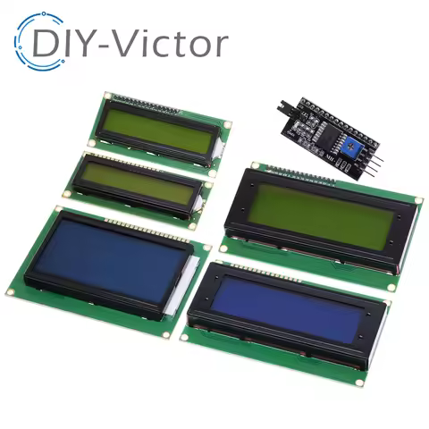 LCD1602 I2C Display Module Blue Green Screen 5V PCF8574 IIC Adapter Llate for Arduino