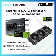 ASUS PRIME GeForce RTX™ 5060 Ti 16GB GDDR7 OC Edition Kad GPU Graphics Card | PRIME-RTX5060TI-O16G