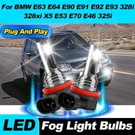 2Pcs 60W LED Fog Lamps 20000LM H8 H9 H11 Car Fog Lights 12V For BMW E63 E64 E90 E91 E92 E93 328i 328