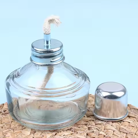 New 100ML Alcohol Lamp Transparent Glass Alcohol Lamp Burner Chemical Wax Type Alcohol Light Heating